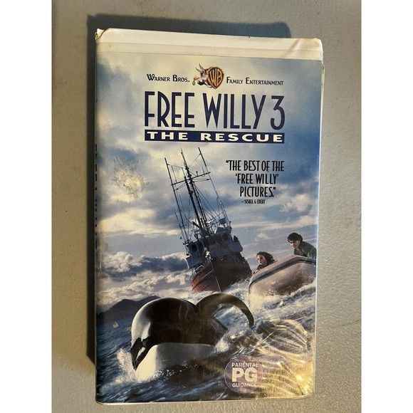 Free Willy 1, 2 & 3 VHS Set Clam shell case. - Picture 8 of 9
